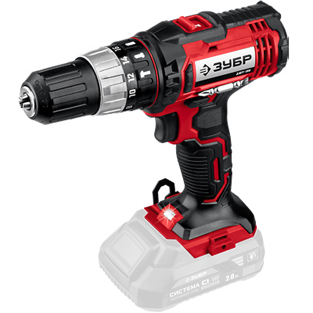 ЗУБР 18 В, без АКБ, в коробке, ударная дрель-шуруповерт ДШУ-185 Мастер купить по цене 3&nbsp;860 ₽ в интернет магазине ТЕХСАД