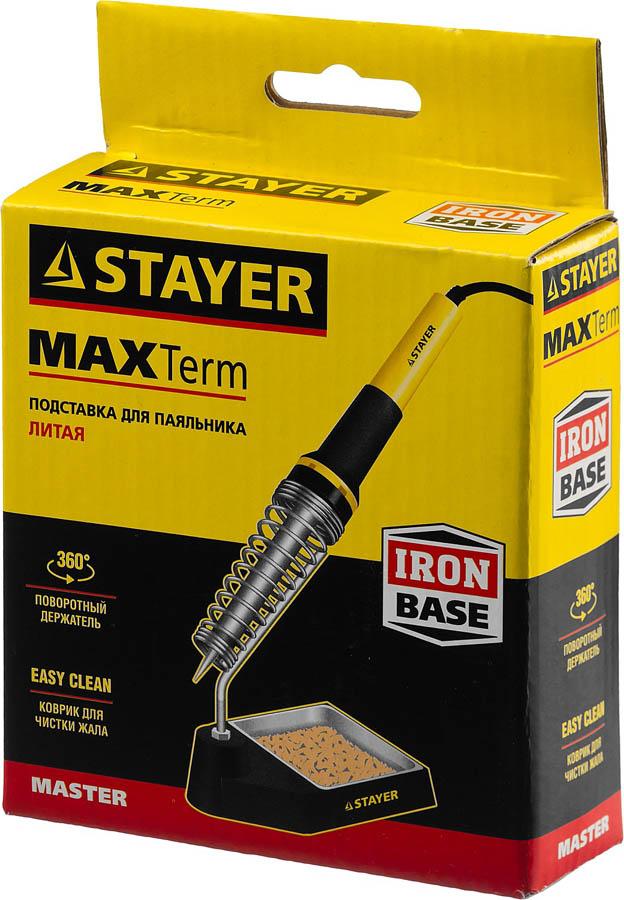 STAYER подставка для паяльника литая Maxterm 55319 купить по цене 385 ₽ в интернет магазине ТЕХСАД
