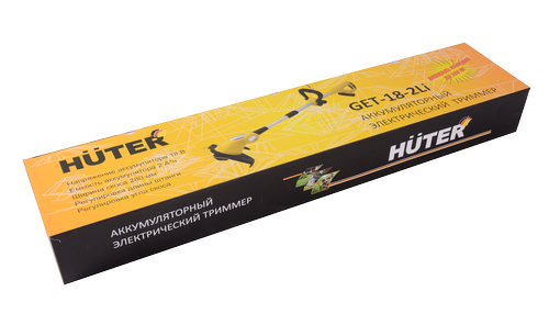 Аккумуляторный триммер Huter GET-18-2Li купить по цене 6&nbsp;790 ₽ в интернет магазине ТЕХСАД