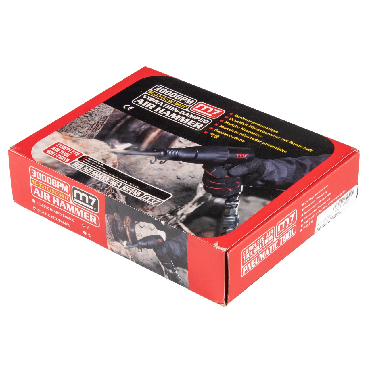 Пневмозубило 10 мм, 3000 уд/мин MIGHTY SEVEN SC-341C купить по цене 14&nbsp;550 ₽ в интернет магазине ТЕХСАД