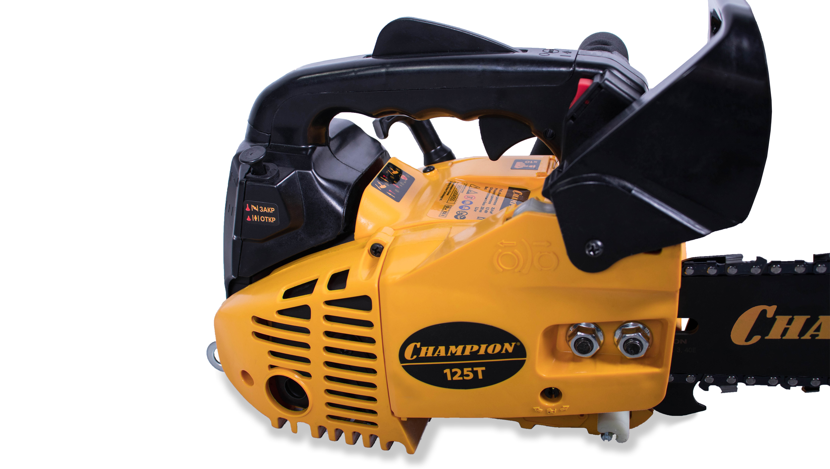 Бензопила CHAMPION 125T-10 купить по цене 8&nbsp;990 ₽ в интернет магазине ТЕХСАД