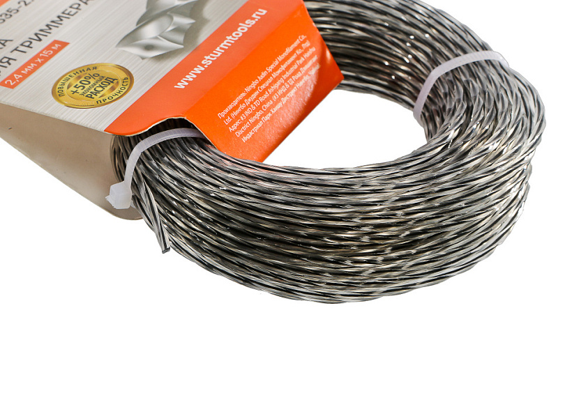 Леска для триммера Sturm! GT3535-2.4-SA-15 купить по цене 130 ₽ в интернет магазине ТЕХСАД