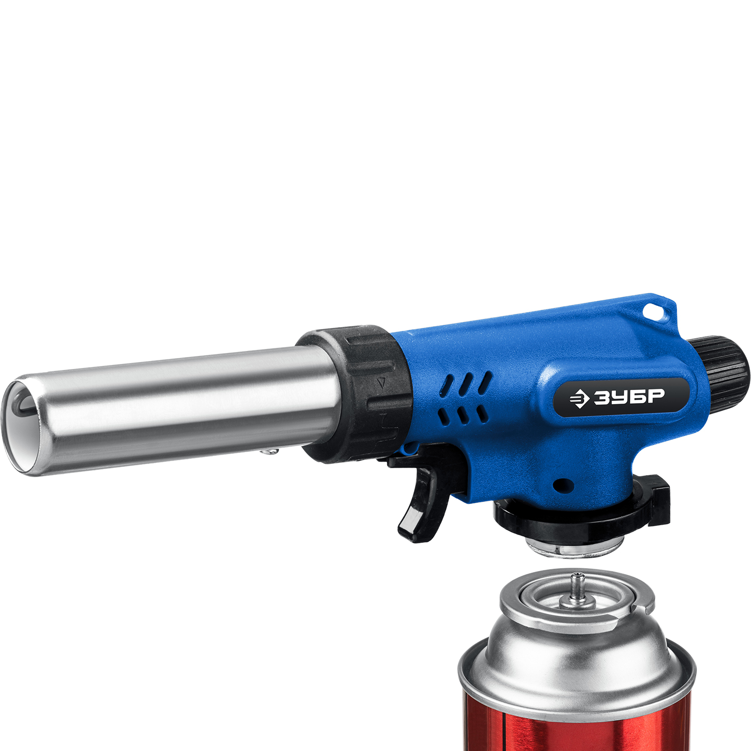 ЗУБР ГП-500, газовая горелка с пъезоподжигом, на баллон, цанговое соединение, 1300°C 55552 купить по цене 1&nbsp;330 ₽ в интернет магазине ТЕХСАД
