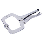 Зажим с фиксатором 280 мм, С-образный, с подвижными губками KING TONY 6625-11 купить по цене 2&nbsp;390 ₽ в интернет магазине ТЕХСАД