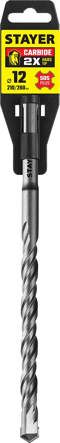 STAYER 12 x 260 мм, бур SDS-plus 2930-260-12_z02 купить по цене 255 ₽ в интернет магазине ТЕХСАД