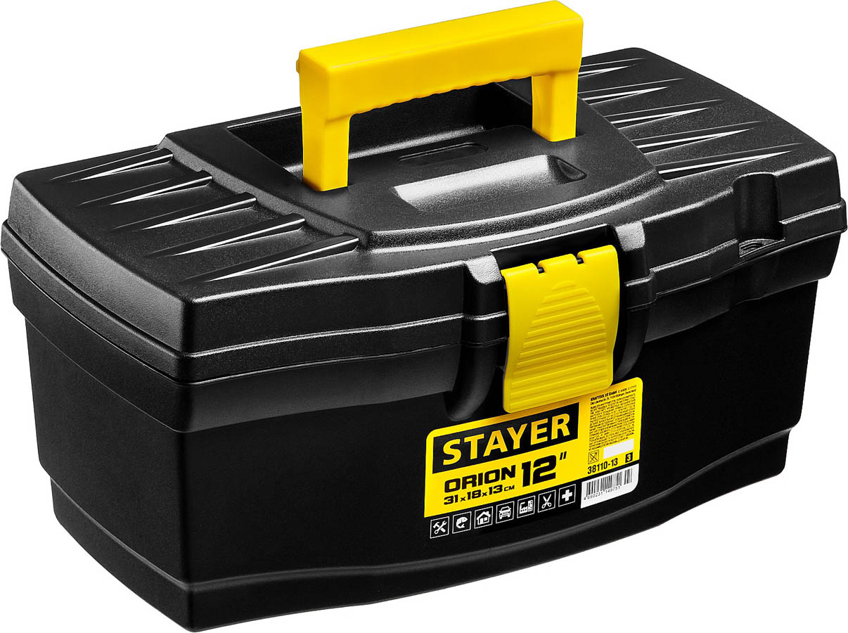 STAYER 310 x 180 x 130мм (12''), пластиковый, ящик для инструментов ORION-12 38110-13_z03 купить по цене 510 ₽ в интернет магазине ТЕХСАД