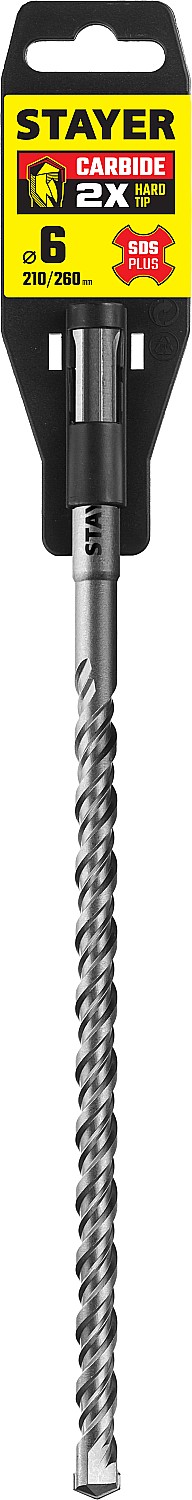 STAYER 6 x 260 мм, бур SDS-plus 2930-260-06_z02 купить по цене 201 ₽ в интернет магазине ТЕХСАД