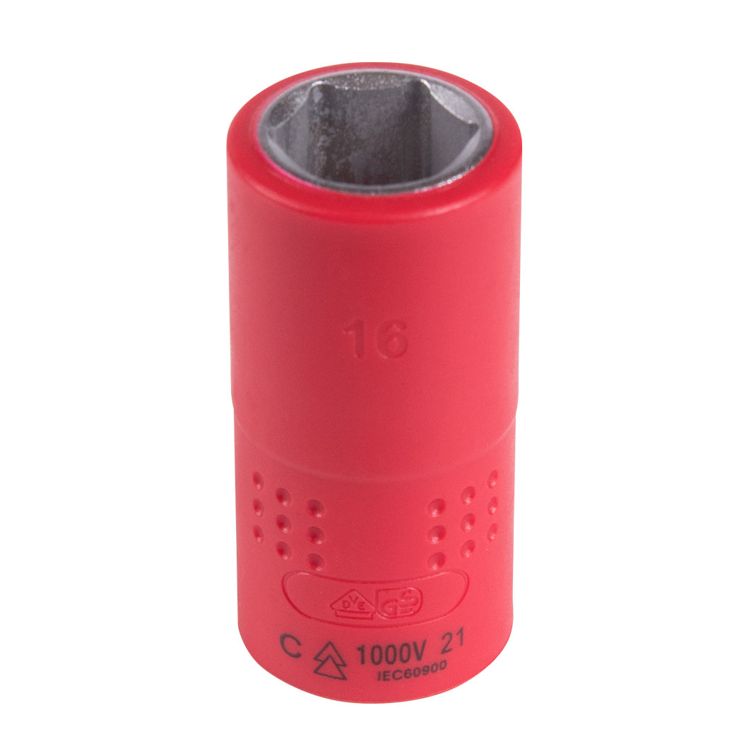 Головка торцевая диэлектрическая шестигранная 1/2'', 16 мм KING TONY 4335VE16M купить по цене 970 ₽ в интернет магазине ТЕХСАД