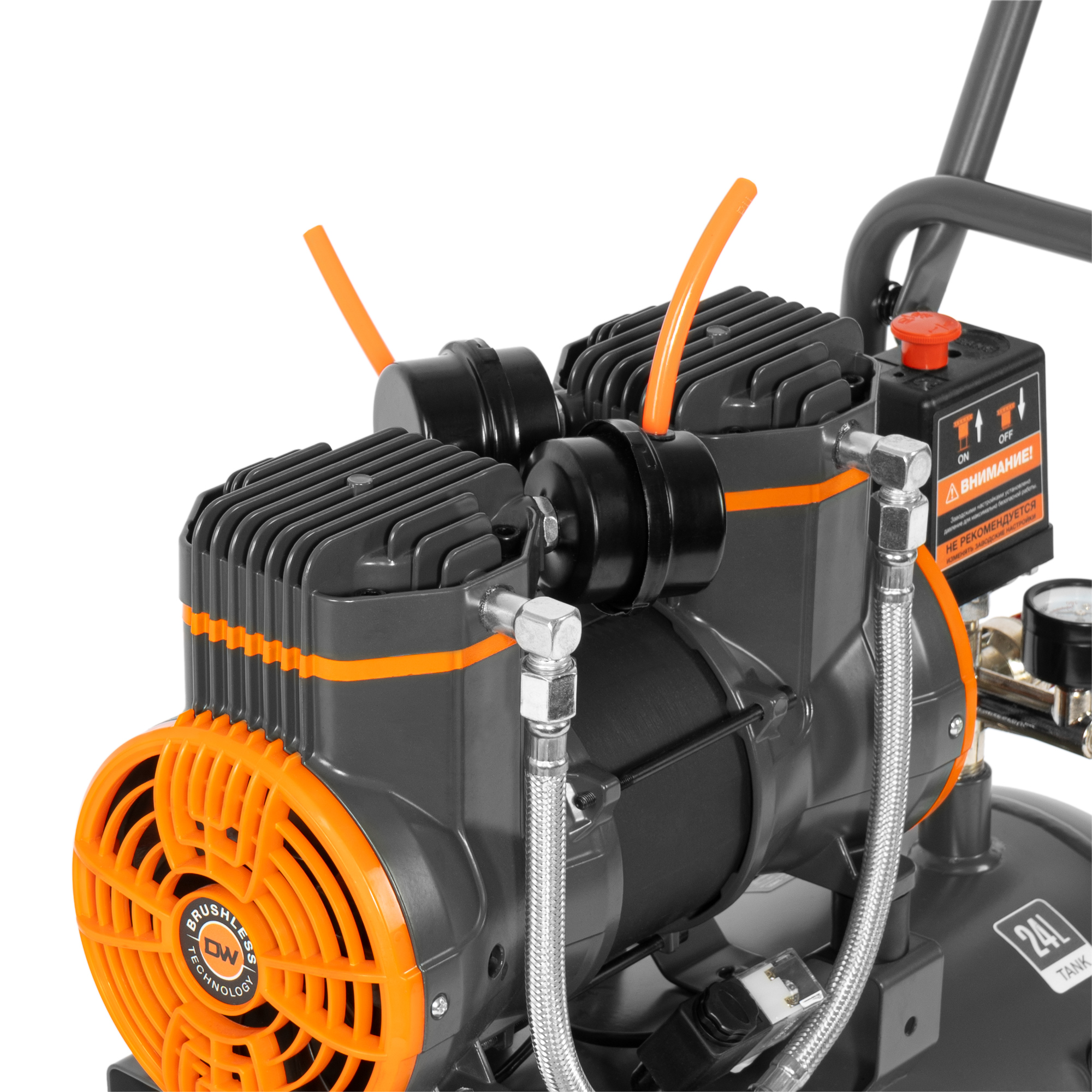 Компрессор безмасляный DAEWOO DAC 240S купить по цене 18&nbsp;990 ₽ в интернет магазине ТЕХСАД