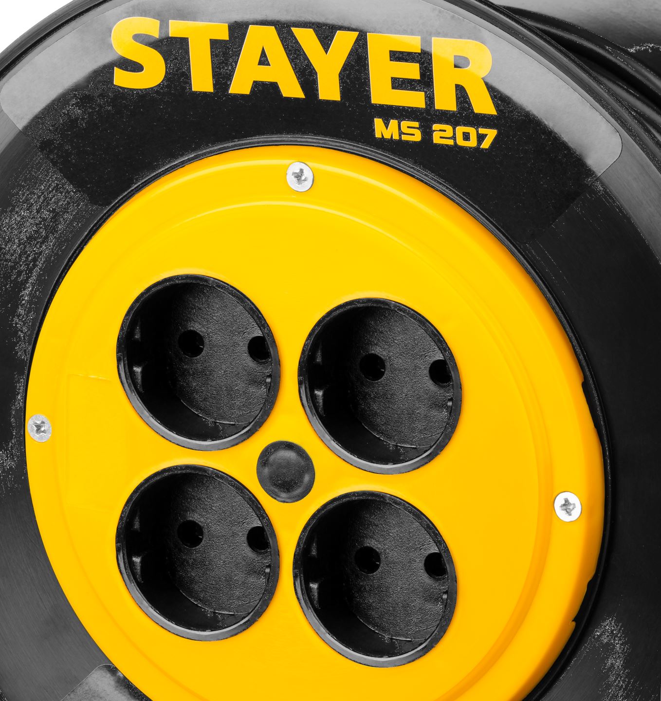 STAYER 40 м, 1300Вт, ПВС 2x0, удлинитель на катушке MS 207 55073-40 купить по цене 2&nbsp;090 ₽ в интернет магазине ТЕХСАД
