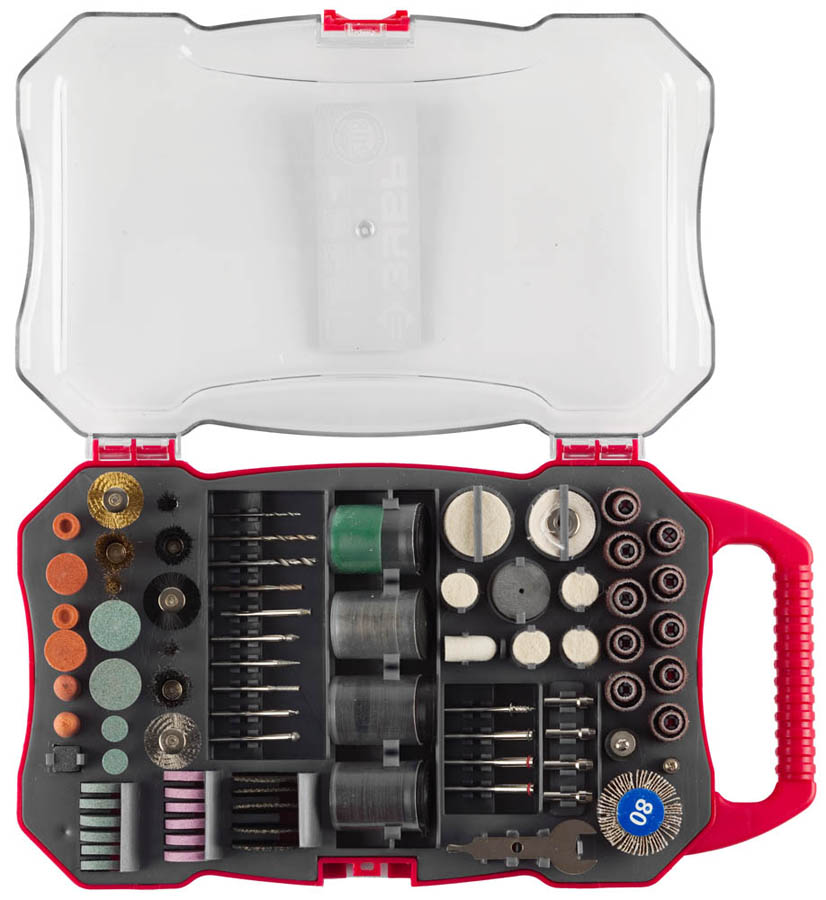 ЗУБР 208 шт., набор мини-насадок для гравера 35901-H208 купить по цене 3&nbsp;380 ₽ в интернет магазине ТЕХСАД