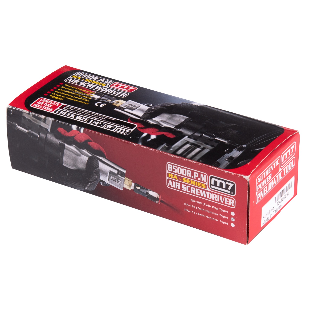 Пневматический шуруповерт 40 Нм, 8500 об/мин, ударный MIGHTY SEVEN RA-110 купить по цене 24&nbsp;600 ₽ в интернет магазине ТЕХСАД