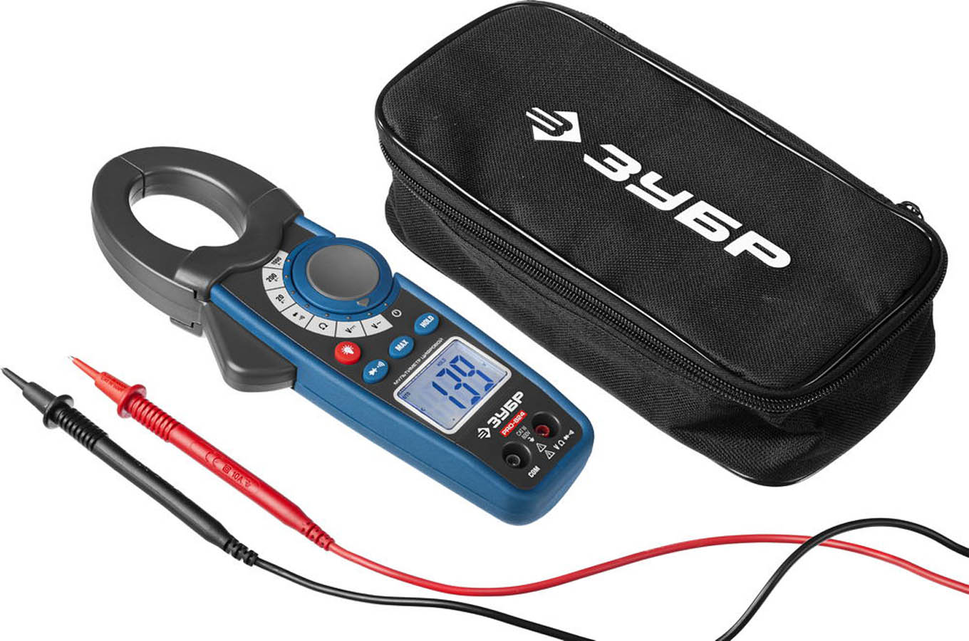 ЗУБР токоизмерительные клещи PRO-824 59824 купить по цене 7&nbsp;210 ₽ в интернет магазине ТЕХСАД