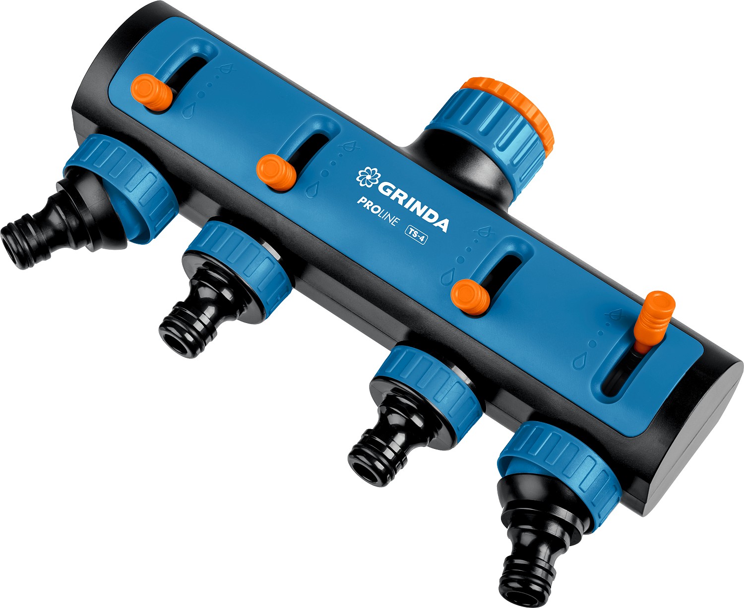 GRINDA 3/4'' х 1'', ударопрочная пластмасса, распределитель четырехканальный TS-4 8-426313_z02 PROLine купить по цене 1&nbsp;170 ₽ в интернет магазине ТЕХСАД