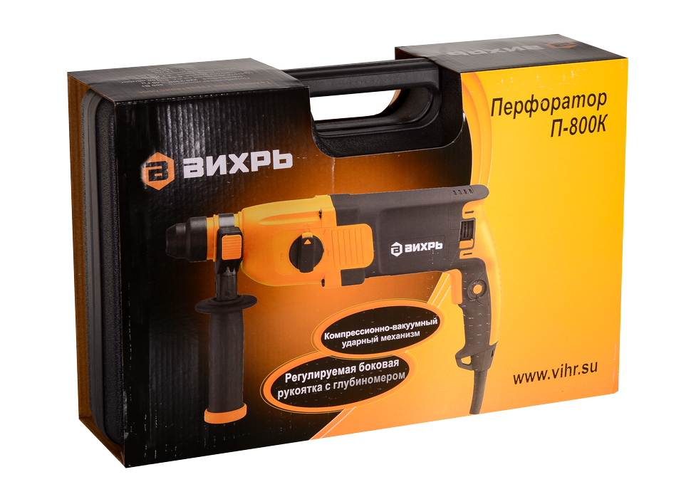 Перфоратор ВИХРЬ П-800К купить по цене 5&nbsp;690 ₽ в интернет магазине ТЕХСАД