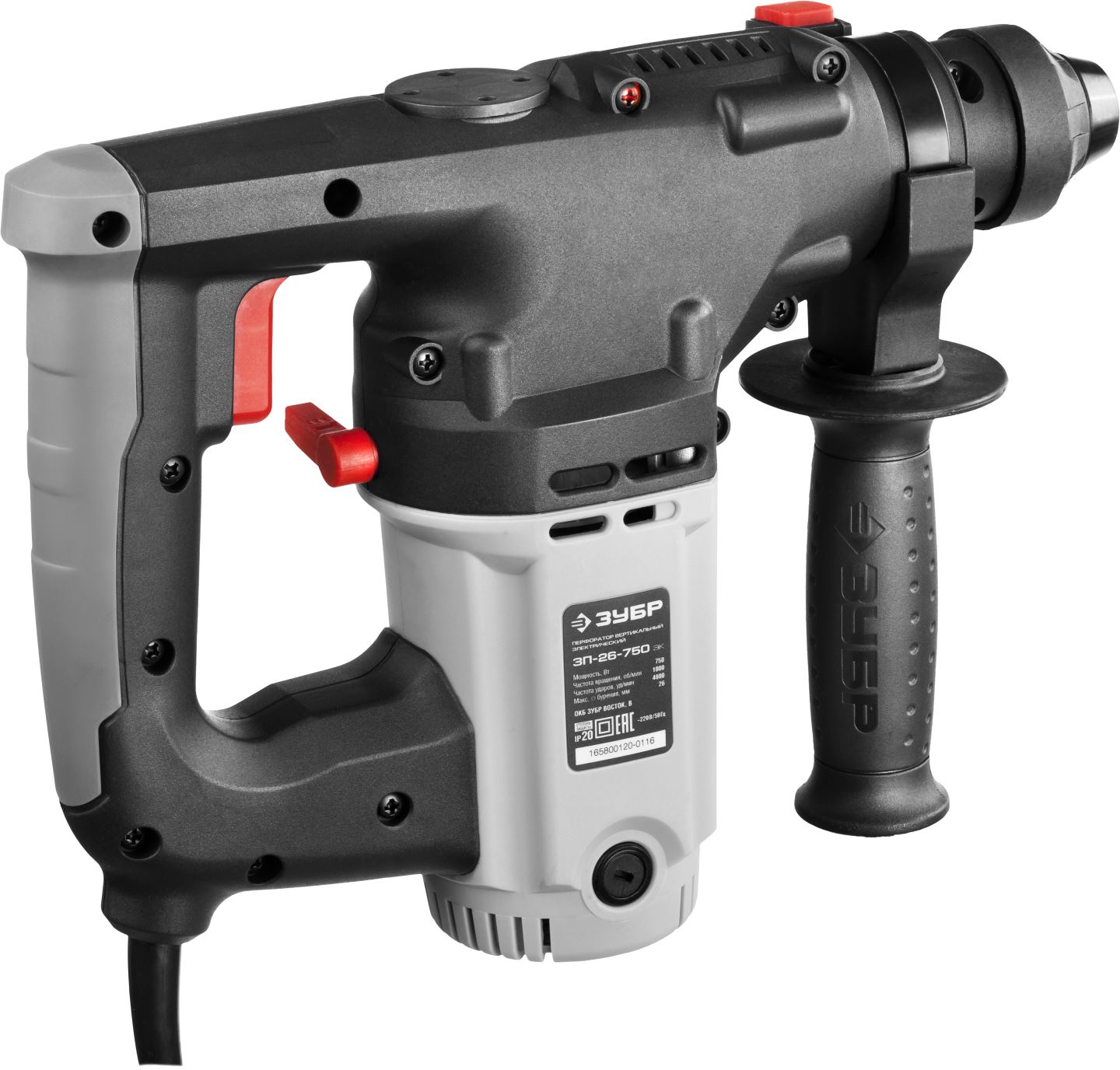 ЗУБР 750 Вт, 0-1000 об/мин, 0-4800 уд/мин, кейс, перфоратор вертикальный электрический ЗП-26-750 ЭК Мастер купить по цене 6&nbsp;170 ₽ в интернет магазине ТЕХСАД