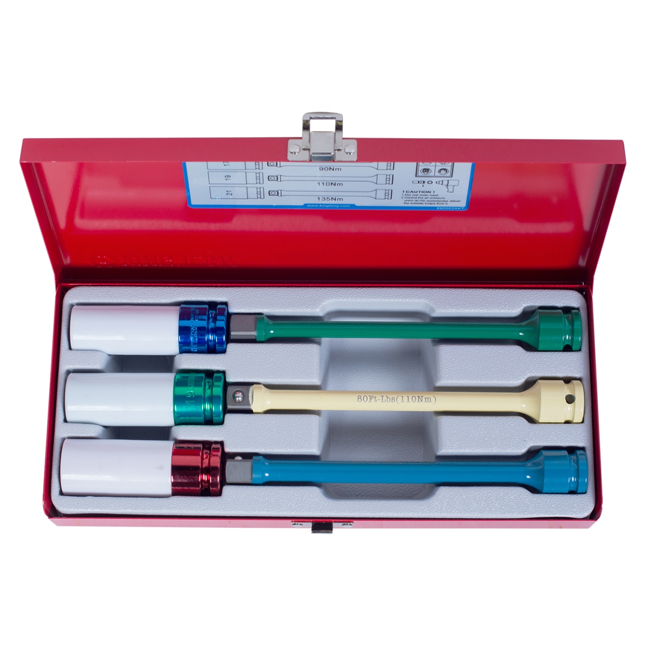 Набор ударных глубоких торцевых головок и торсионных удлинителей 1/2'', 17, 19, 21 мм KING TONY 4406MX купить по цене 7&nbsp;160 ₽ в интернет магазине ТЕХСАД