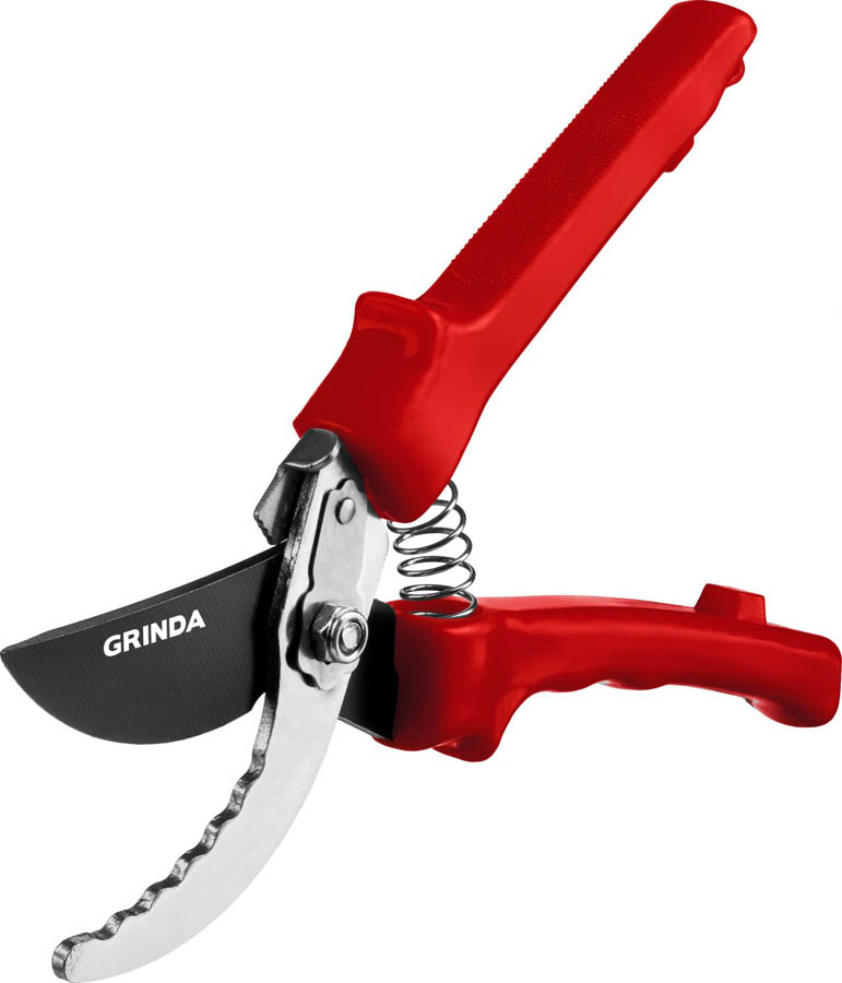 GRINDA 200 мм, с пластиковыми рукоятками, плоскостной секатор 40210_z02 купить по цене 600 ₽ в интернет магазине ТЕХСАД