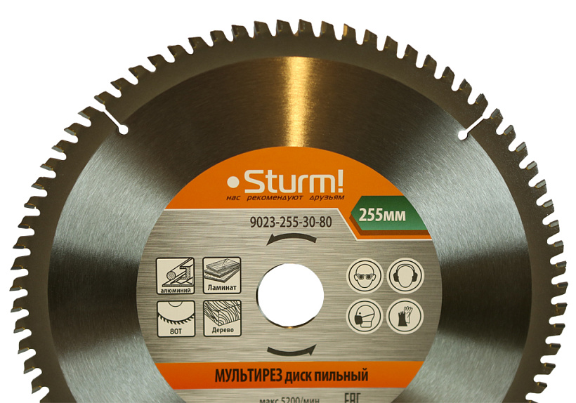 Диск пильный Sturm! 9023-255-30-80 купить по цене 2&nbsp;080 ₽ в интернет магазине ТЕХСАД