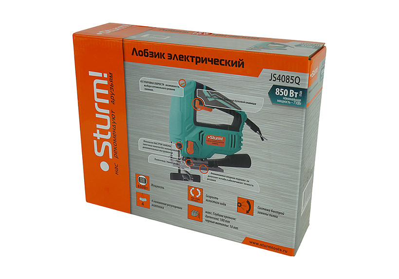 Лобзик электрический Sturm! JS4085Q купить по цене 4&nbsp;990 ₽ в интернет магазине ТЕХСАД