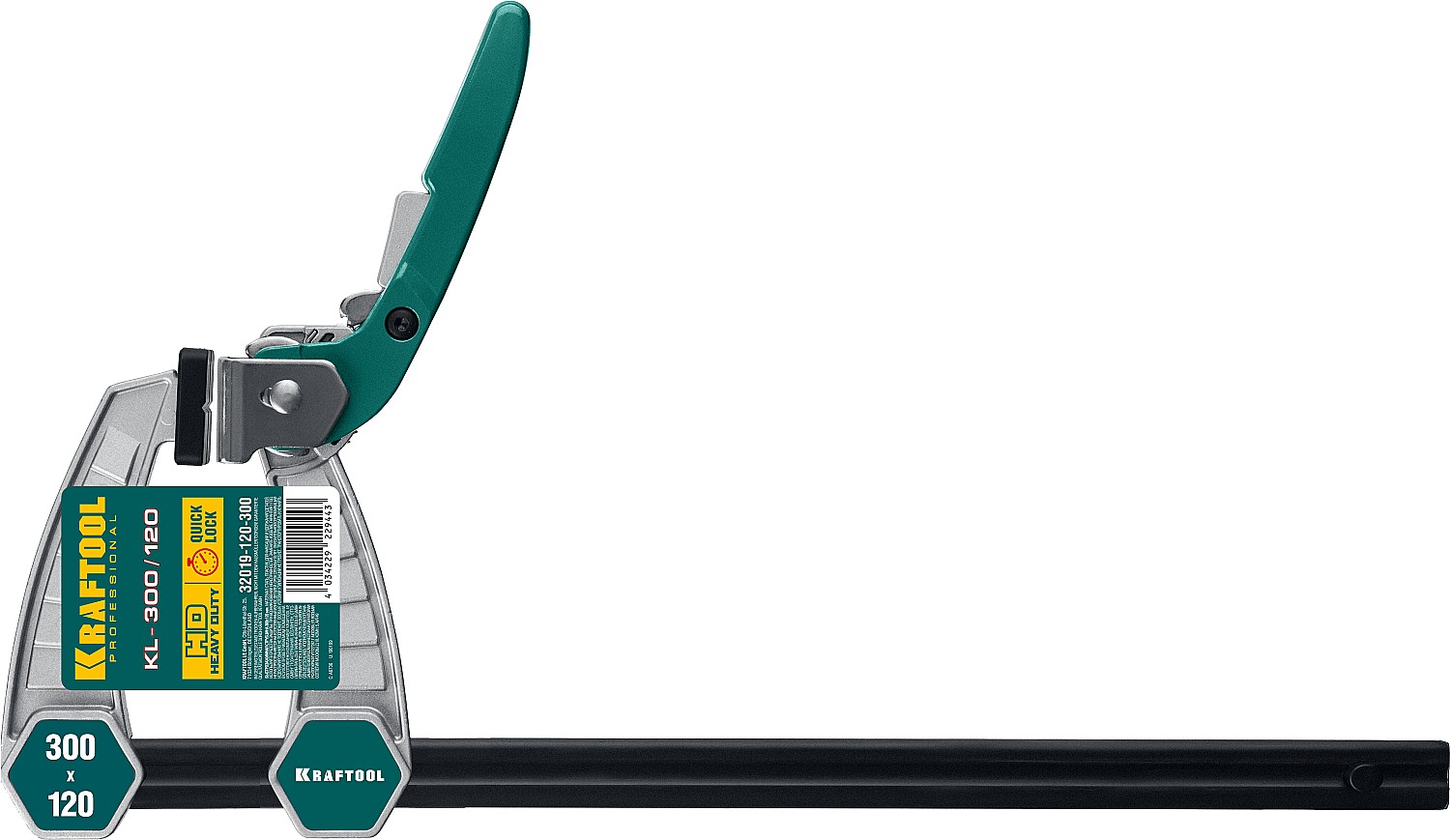 KRAFTOOL 300х120 мм, струбцина быстрозажимная KL-30/12 32019-120-300 купить по цене 2&nbsp;780 ₽ в интернет магазине ТЕХСАД