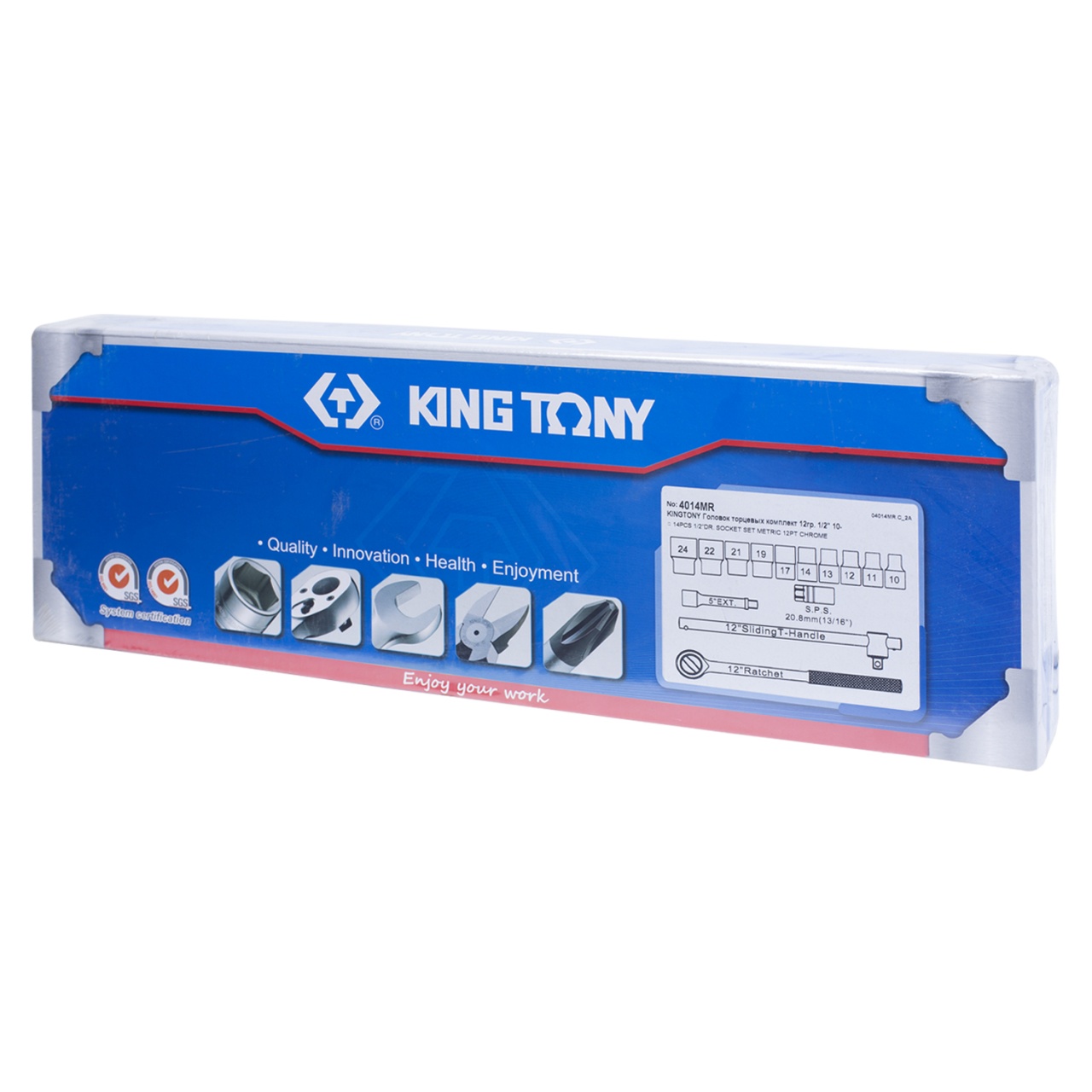 Набор торцевых головок с принадлежностями 1/2'', двенадцатигранные, 10-24 мм 14 предметов KING TONY 4014MR купить по цене 6&nbsp;660 ₽ в интернет магазине ТЕХСАД