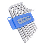 Набор Г-образных Torx, T10H-T40H, короткие, с отверстием, 7 предметов KING TONY 20407PR купить по цене 980 ₽ в интернет магазине ТЕХСАД