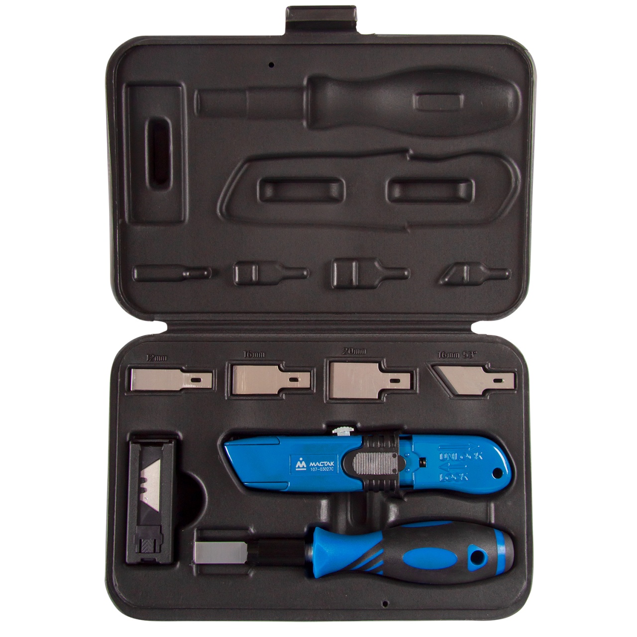 Набор для срезания полиуретана, кейс, 27 предметов МАСТАК 107-03027C купить по цене 2&nbsp;440 ₽ в интернет магазине ТЕХСАД