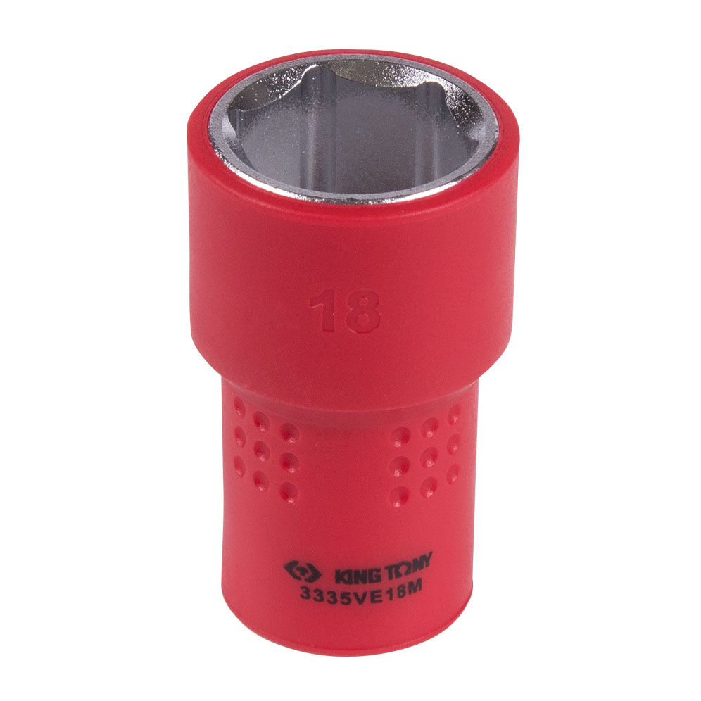 Головка торцевая диэлектрическая шестигранная 3/8'', 18 мм KING TONY 3335VE18M купить по цене 950 ₽ в интернет магазине ТЕХСАД