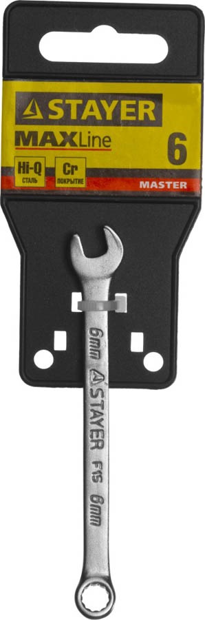 STAYER 6 мм, комбинированный гаечный ключ 27085-06 купить по цене 37 ₽ в интернет магазине ТЕХСАД