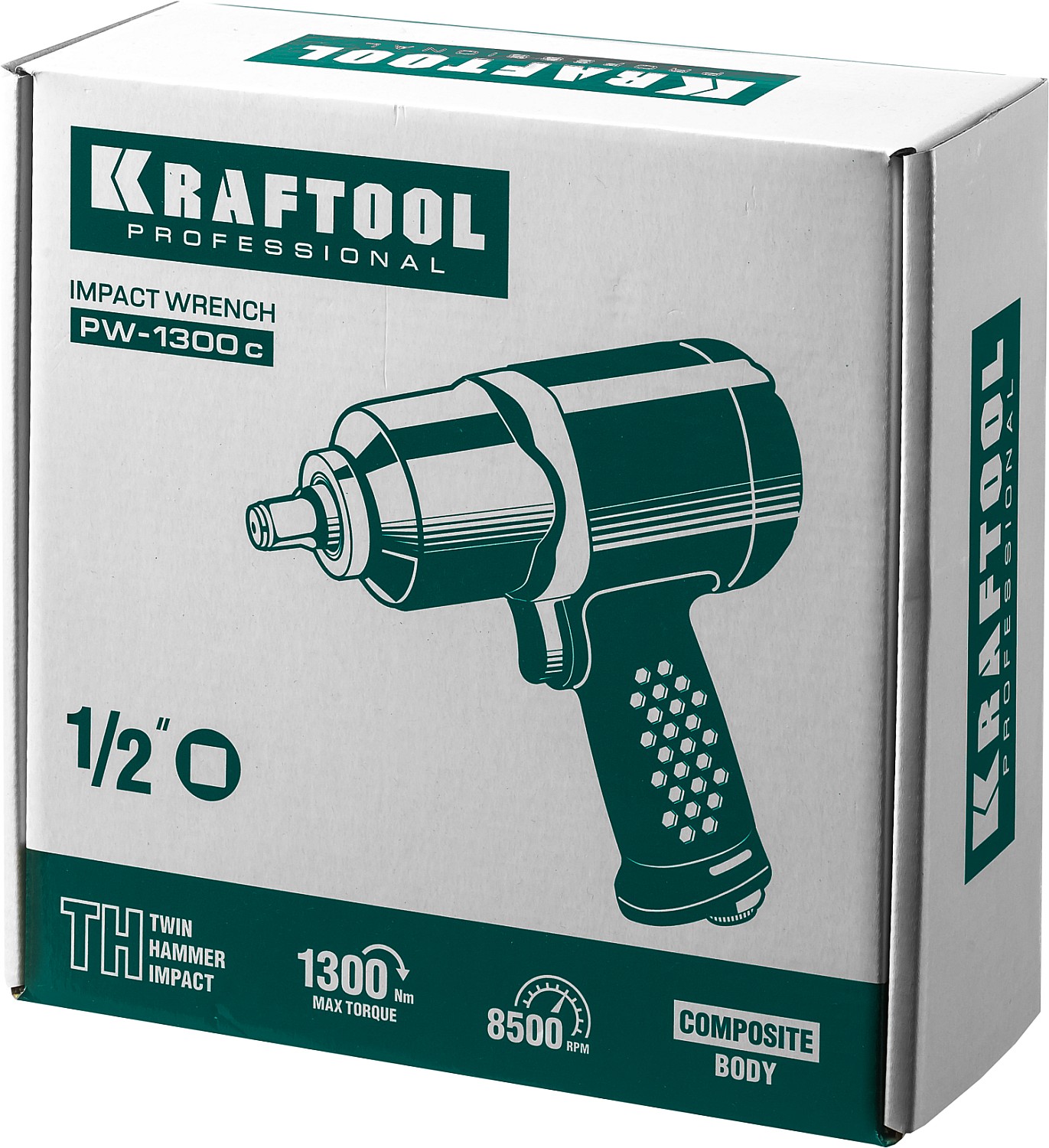 KRAFTOOL 1/2'', 1300 Нм ударный пневматический гайковерт PW-1300c 64205 купить по цене 17&nbsp;200 ₽ в интернет магазине ТЕХСАД