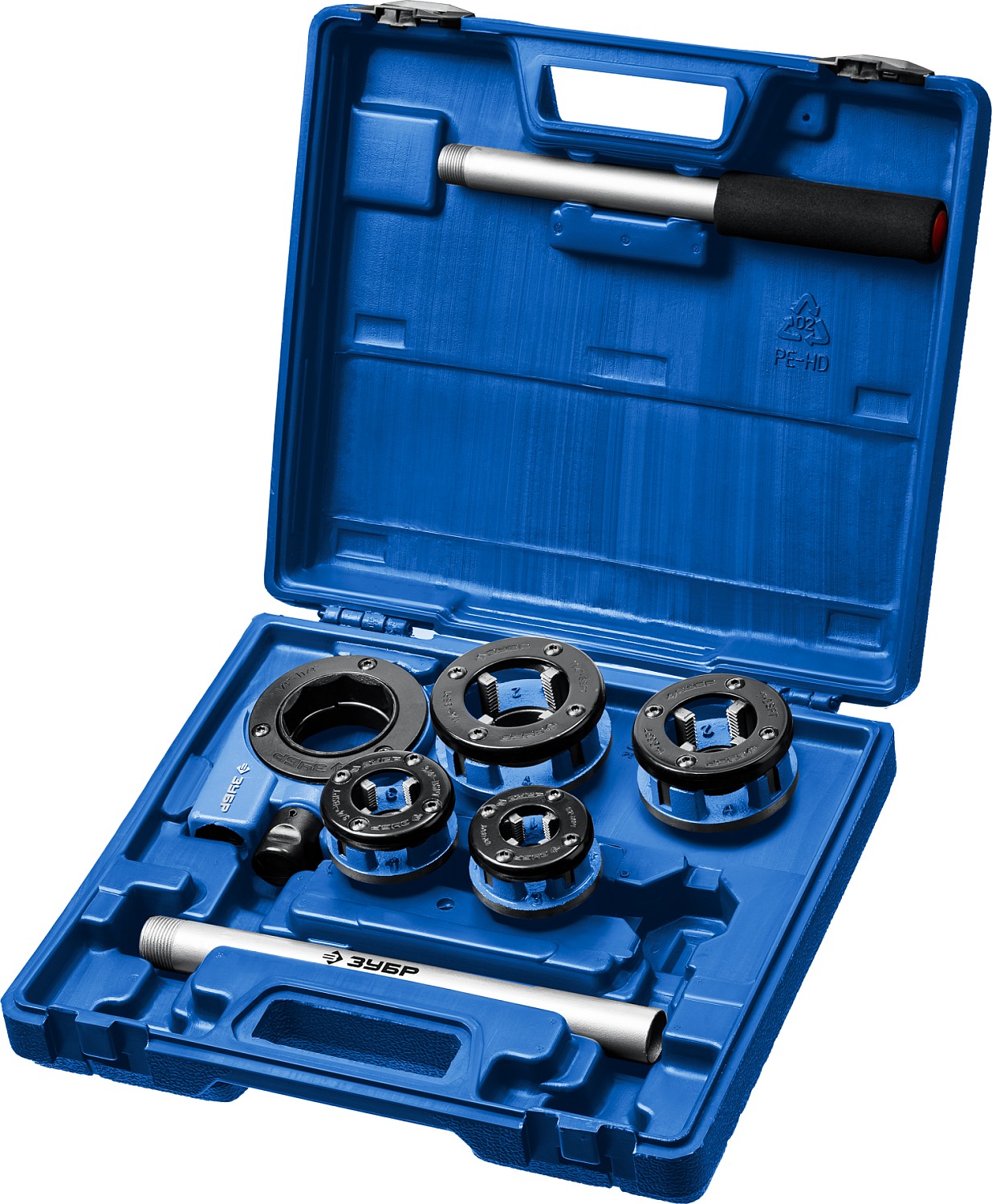 ЗУБР 5 предметов, набор резьбонарезной трубный МАСТЕР 28270-H4_z01, кейс купить по цене 7&nbsp;920 ₽ в интернет магазине ТЕХСАД