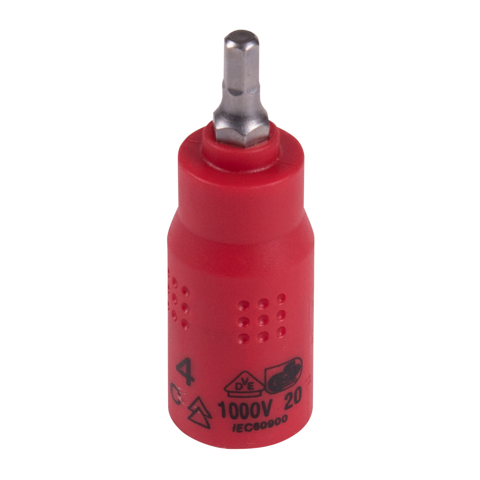 Насадка (бита) торцевая диэлектрическая 1/4'', HEX, 4 мм, L = 54 мм KING TONY 2035VE04 купить по цене 730 ₽ в интернет магазине ТЕХСАД