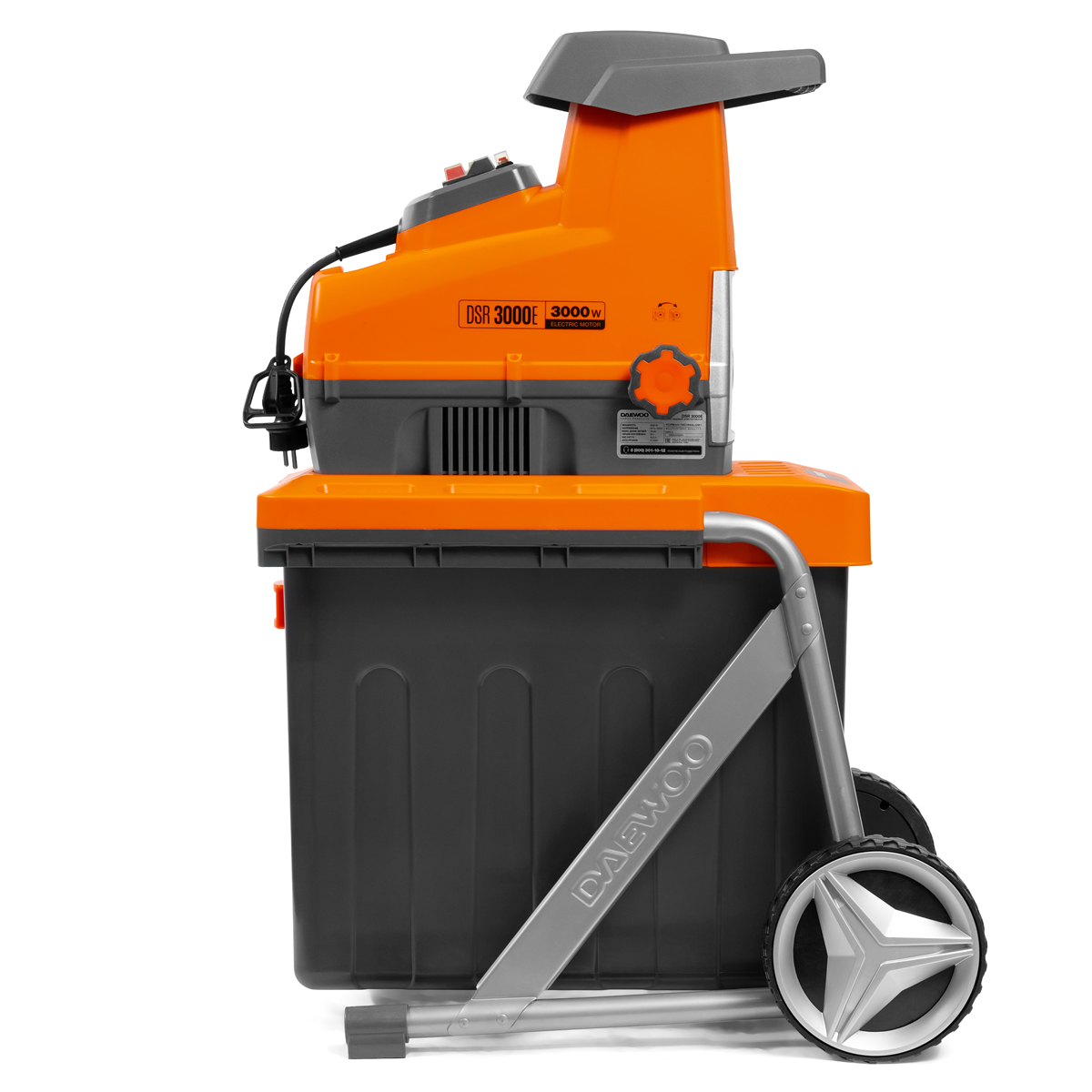 Измельчитель садовый электрический DAEWOO DSR 3000E купить по цене 27&nbsp;990 ₽ в интернет магазине ТЕХСАД