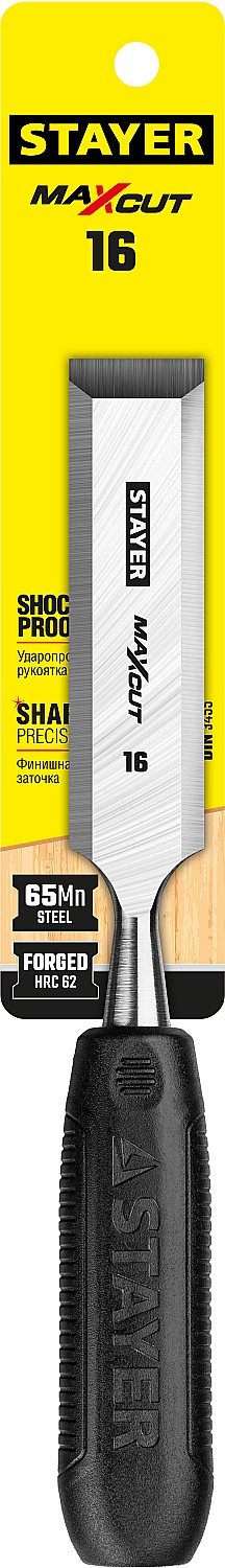 STAYER 16 мм, с плоской пластмассовой ручкой, стамеска 1820-16_z01 купить по цене 450 ₽ в интернет магазине ТЕХСАД