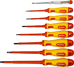 KRAFTOOL 8 шт., набор диэлектрических отверток Х-Drive Electro 250088-H8 купить по цене 2&nbsp;160 ₽ в интернет магазине ТЕХСАД