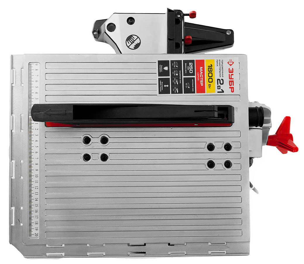 ЗУБР 1800 Вт, 250х30 мм, пила торцовочная комбинированная ЗПТК-255-1800 Мастер купить по цене 26&nbsp;430 ₽ в интернет магазине ТЕХСАД