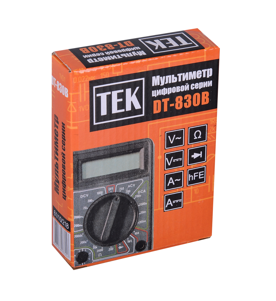Мультиметр DT830B купить по цене 361 ₽ в интернет магазине ТЕХСАД