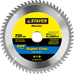 STAYER Ø 250 x 32 мм, 60T, диск пильный по дереву 3682-250-32-60 купить по цене 994 ₽ в интернет магазине ТЕХСАД