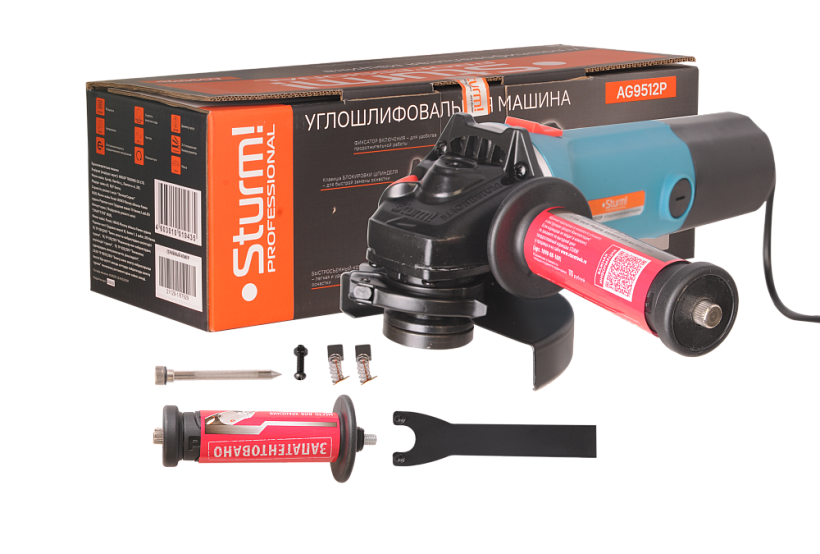 Шлифмашина угловая (УШМ, болгарка) Sturm! AG9512P купить по цене 6&nbsp;490 ₽ в интернет магазине ТЕХСАД