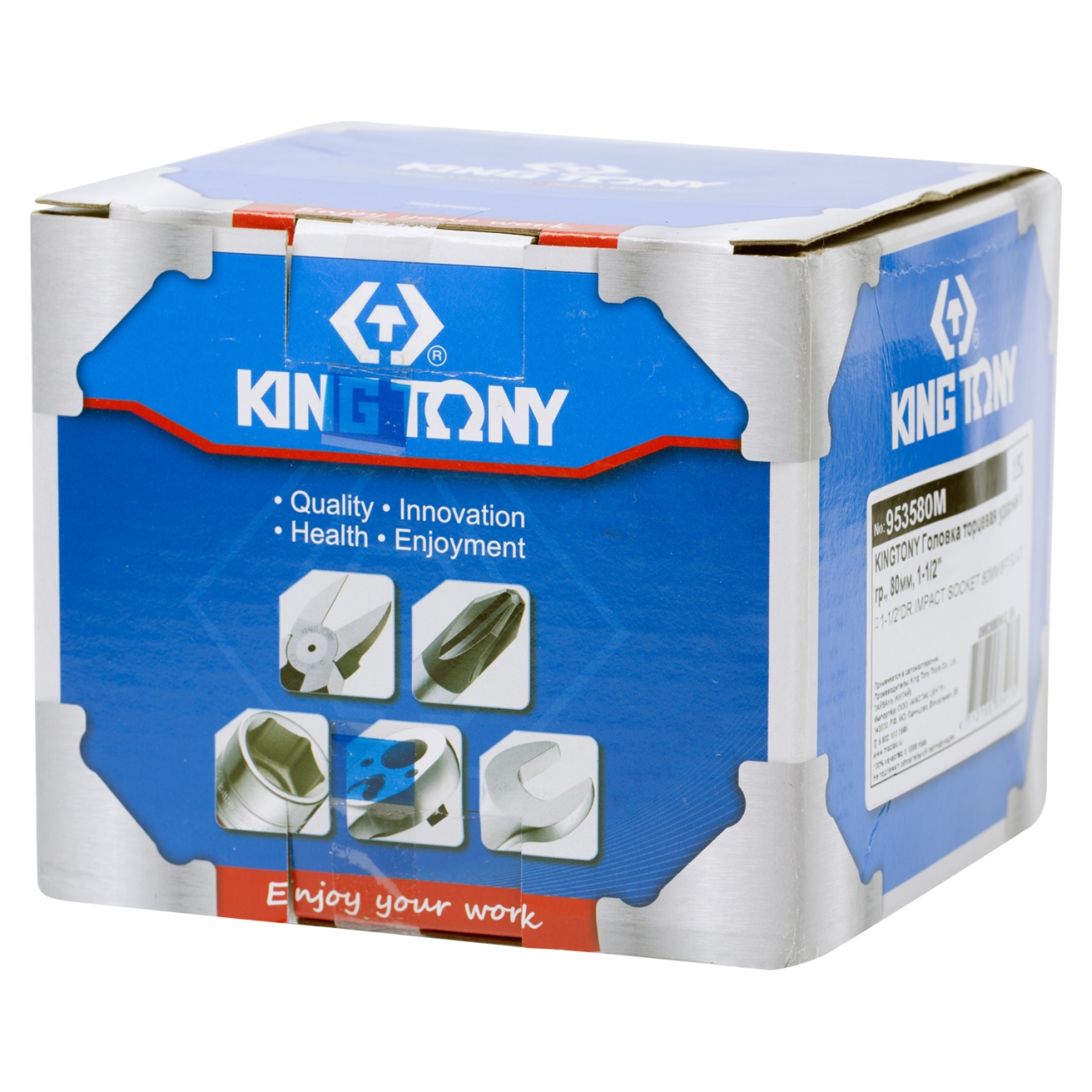 Головка торцевая ударная шестигранная 1-1/2'', 80 мм KING TONY 953580M купить по цене 11&nbsp;650 ₽ в интернет магазине ТЕХСАД