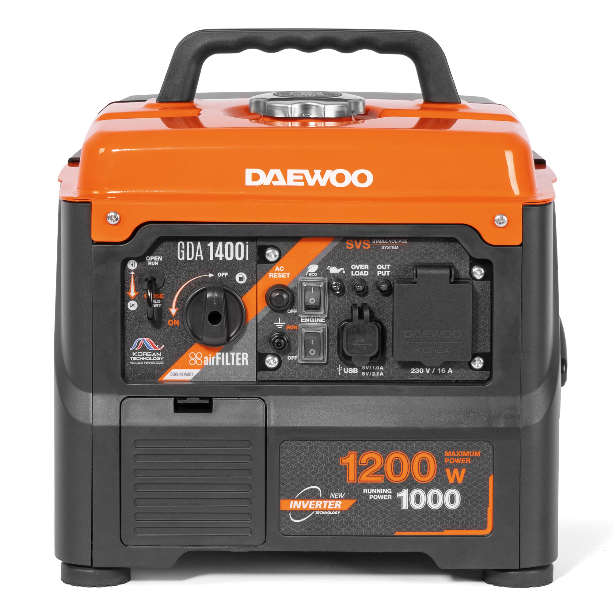 Инверторный бензиновый генератор DAEWOO GDA 1400i купить по цене 29&nbsp;990 ₽ в интернет магазине ТЕХСАД