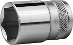 KRAFTOOL 1/2'', 18 мм, Cr-V сталь, хромированная, торцовая головка 27805-18_z01 купить по цене 277 ₽ в интернет магазине ТЕХСАД