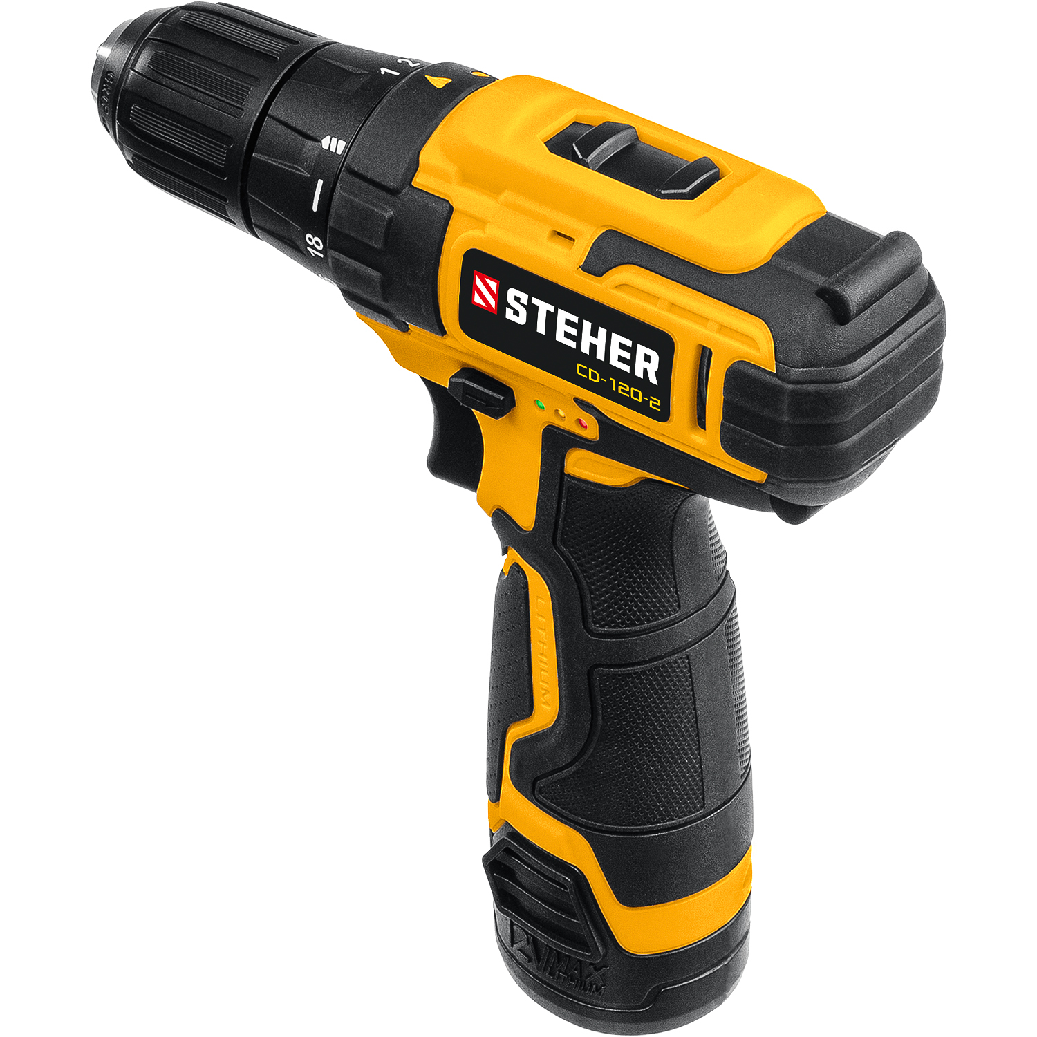STEHER 12 В, 2 АКБ (2Ач), в кейсе, дрель-шуруповерт CD-120-2 купить по цене 5&nbsp;070 ₽ в интернет магазине ТЕХСАД