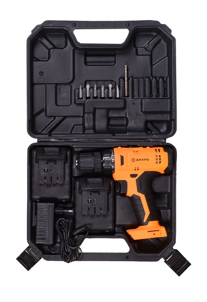 Дрель-шуруповерт ВИХРЬ ДА-18Л-2К купить по цене 5&nbsp;590 ₽ в интернет магазине ТЕХСАД