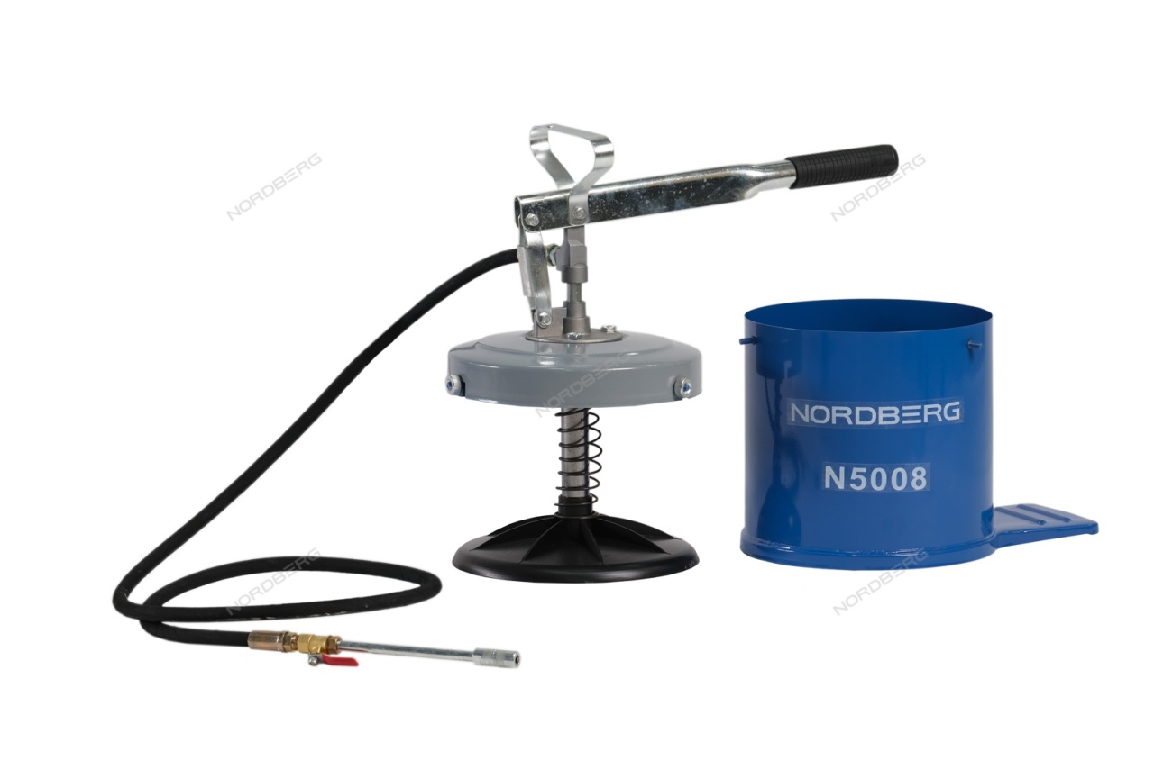 Солидолонагнетатель, 8 л, ручной NORDBERG N5008 купить по цене 4&nbsp;928 ₽ в интернет магазине ТЕХСАД