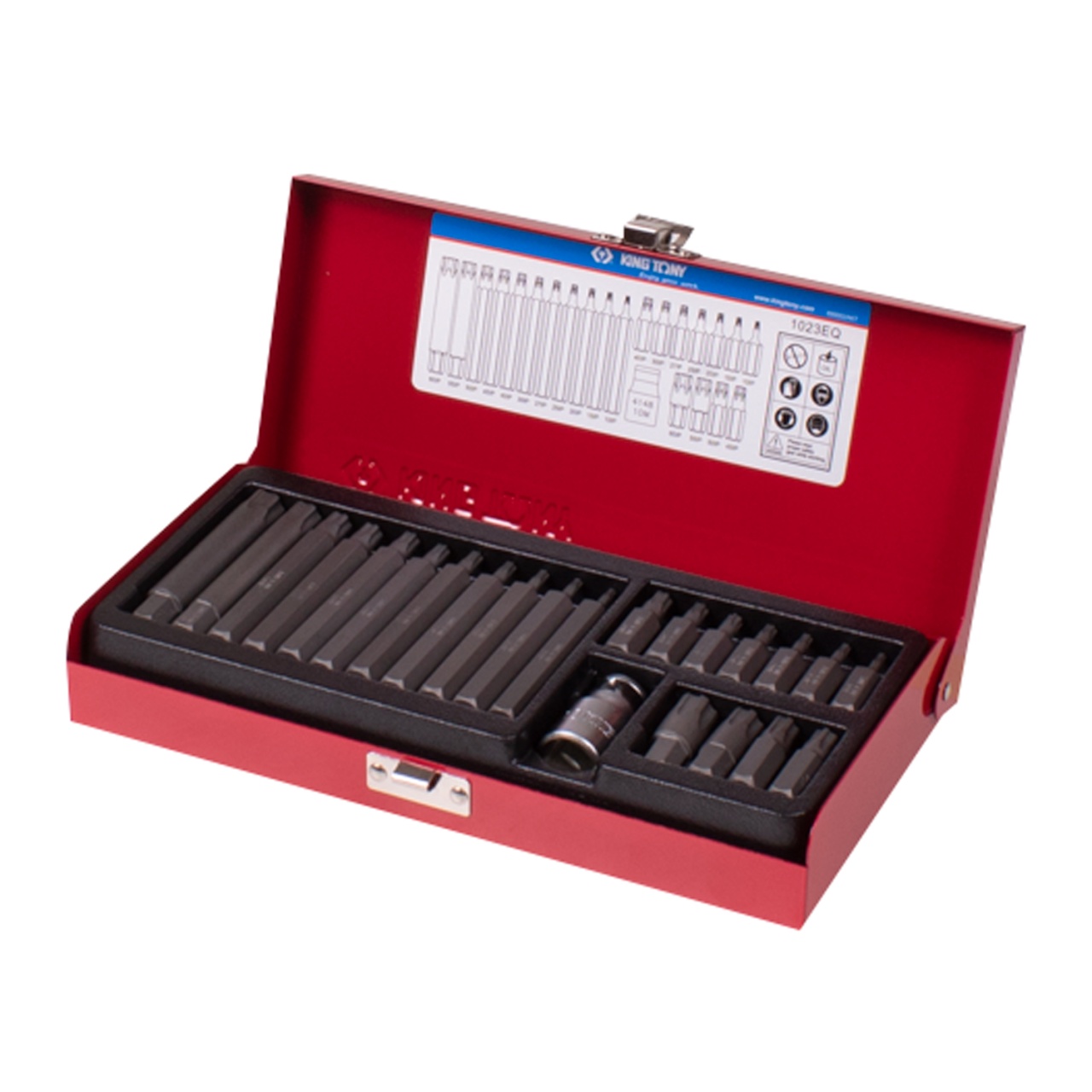 Набор вставок (бит) 10 мм, Torx plus, IP10-IP60, 23 предмета KING TONY 1023EQ купить по цене 4&nbsp;380 ₽ в интернет магазине ТЕХСАД