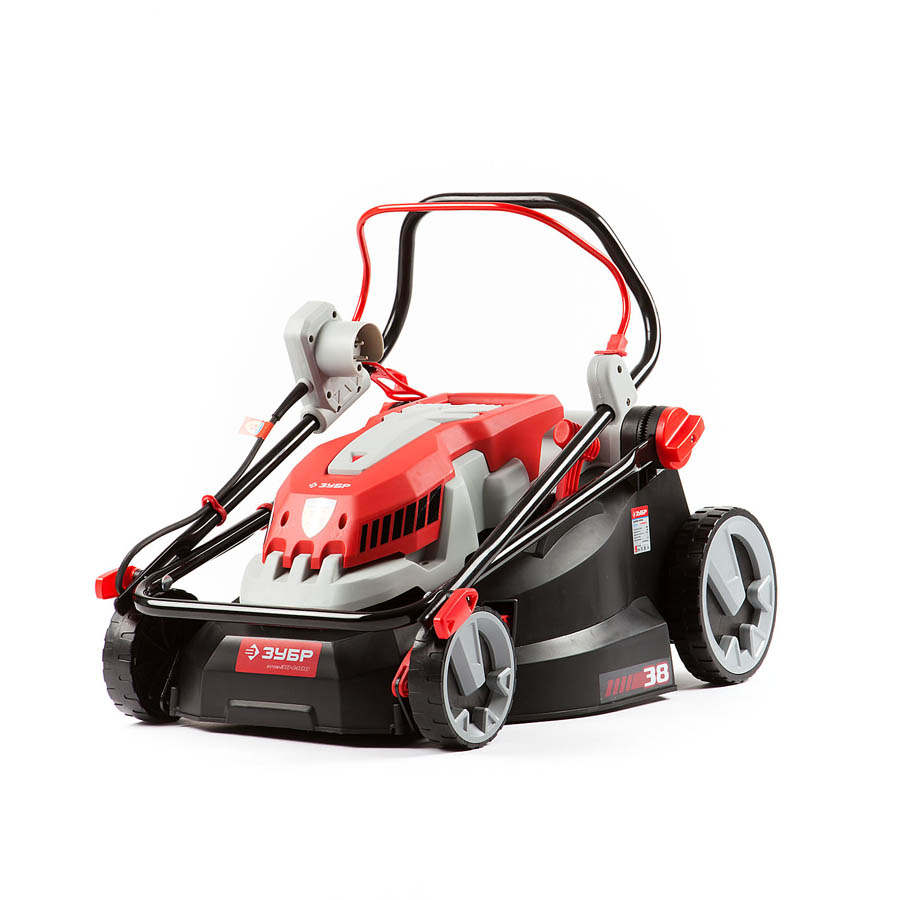 ЗУБР 1400 Вт, 380 мм, газонокосилка электрическая ЗГКЭ-38-1400 Мастер купить по цене 6&nbsp;880 ₽ в интернет магазине ТЕХСАД