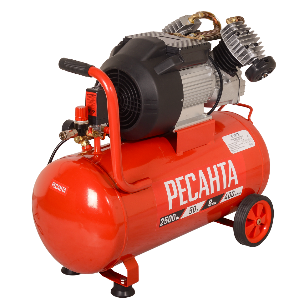 Компрессор Ресанта КП-50/400М купить по цене 29&nbsp;290 ₽ в интернет магазине ТЕХСАД