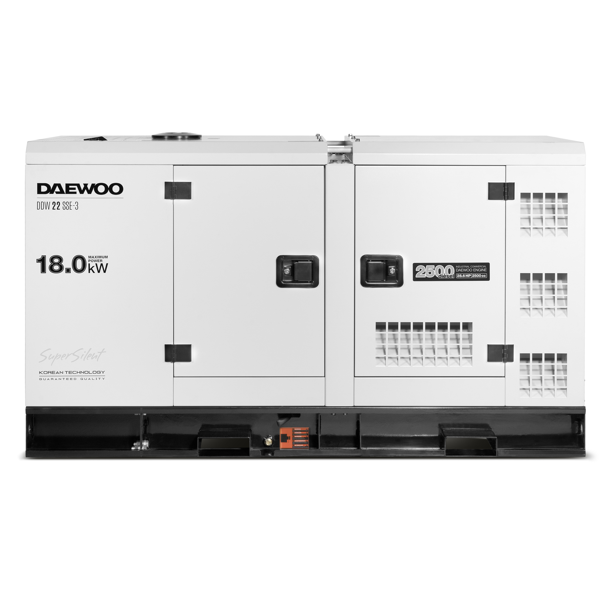 Дизельный генератор DAEWOO DDW 22 SSE-3 купить по цене 769&nbsp;990 ₽ в интернет магазине ТЕХСАД
